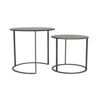 Table d'appoint ronde en métal de luxe moderne Tabouret d'appoint en métal Table basse design canapé-lit Mobilier d'angle pour chambre à coucher et salon