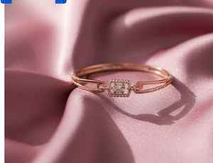 เครื่องประดับสำหรับผู้หญิงประดับโรสโรเดียมดีไซน์สวยสำหรับงานปาร์ตี้สไตล์แฟนซี CZ AD Kada เหมาะสำหรับงานแต่งงานและงานรื่นเริง - Product Image 2