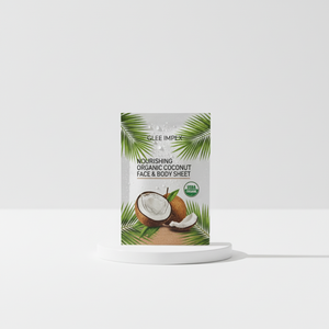 Masque en feuille pour le visage et le corps Glee Impex, nourrissant, biologique, à la noix de coco, pour les peaux sensibles, grasses et sèches - Hydratation intense et adoucissement - Product Image 4