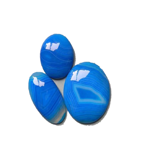 High Quality Natural Stone <b>Blue</b> Onyx Crystal Mix Shape Loose Gemstone Cabochon Healing Crystal Gemstone All Shapes Cabochon - Product Image 3