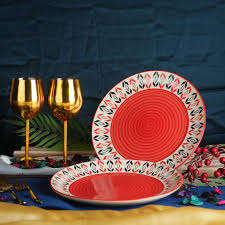 Assiette en céramique élégante de fabrication indienne directe pour la table de cuisine, assiette en céramique pour le service et la présentation des repas - Product Image 4