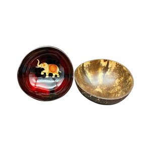 Vente en gros de vaisselle technique personnalisée écologique bols en coquille de noix de coco laqués fabriqués au Vietnam - Product Image 4