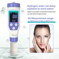 Testeur de qualité de l'eau professionnel 7 en 1, numérique, pH, TDS, EC, hydrogène, ORP, salinité et thermomètre avec écran LCD