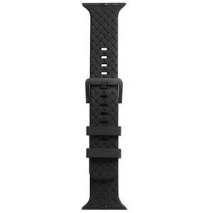 Cinturino per Apple Watch Misura 42/44/45/46/49mm Design Intrecciato Nero - Product Image 1