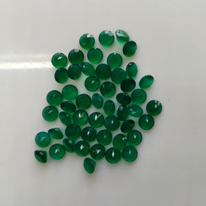 Pierre précieuse naturelle en onyx vert, taille ronde brillante de 8 mm, meilleure qualité, pierre précieuse en vrac pour la fabrication de bijoux - Product Image 4