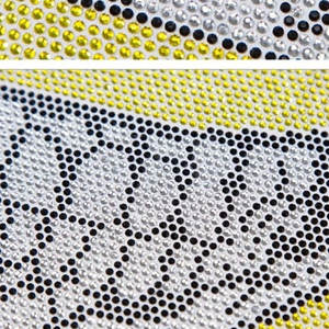 T-shirt coupe ajustée 100% coton de qualité supérieure pour homme, respirant avec décoration en strass - Product Image 6