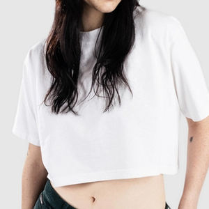 Ropa de verano Nueva Camiseta corta de gran tamaño de moda para mujer al precio más barato MOQ bajo Venta directa de fábrica Camiseta corta para mujer - Product Image 6