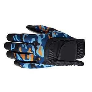 Gants de golf en cuir PU noir et blanc de conception personnalisée pour adultes Sports Active Wear Accessoires pour droitier - Product Image 3