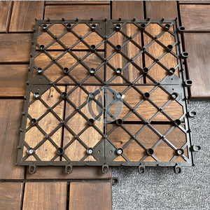 Viet Wood 300x300mm Contemporary Waterproof Anti-Slip Vietnam Acacia Outdoor <b>Decking</b> Matt Finish Oiling Surface Total Solution - Product Image 2