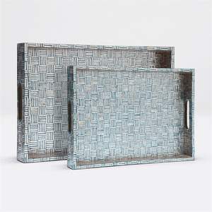 ถาดตกแต่งแบบฝังมุกสำหรับกาแฟชาและขนม - Product Image 5