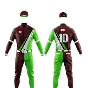 Uniformes de béisbol y sóftbol con impresión por sublimación, conjunto de uniformes de béisbol de poliéster 100%, uniforme de béisbol personalizado para hombres jóvenes - Product Image 1
