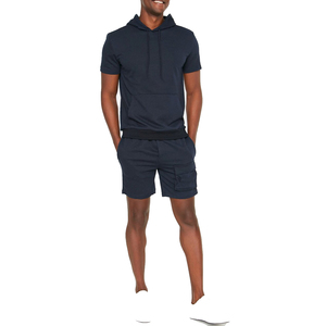 2025 nueva llegada Conjunto de camiseta y pantalones cortos de alta calidad de algodón Unisex ESS Logo High Street Casual camisa y pantalones cortos de verano
 - Product Image 3