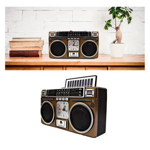 Radio <b>Retro</b> Porttil Vintage Am Fm Panel Solar Reloj - Color Surtido - Product Image 4