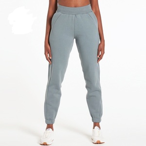 Super Soft Cotton <b>Fleece</b> Workout Adjustable Elastic Jacket <b>Jogger</b> Gym Tracksuits Set for <b>Women</b> - Product Image 5