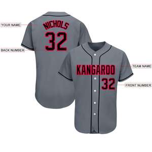 Vente en gros Chemise de baseball sublimée à rayures vintage Uniforme Sublimation Vêtements de softball personnalisés pour jeunes Maillots de baseball - Product Image 4