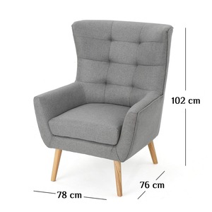 <b>Single</b> Reclining Accent <b>Armchair</b> with Tufted Design Luxury Home Office Furniture-GSD68015 - Product Image 5