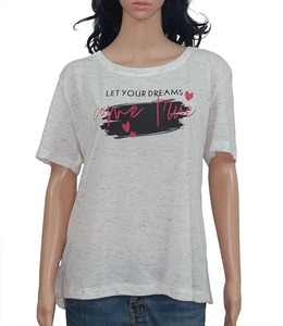 Camiseta Lisa Barata para Mujer, Camiseta de Manga Corta con Estampado Gráfico de Amor, Blusa Informal para Chicas Bonitas, Tops Suaves con Cuello Redondo para Mujer - Product Image 1