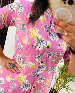 Ropa de diseñador para mujer, hermoso conjunto de algodón puro estampado de alta calidad, ventoso y cómodo para el verano a precio mayorista - Product Image 6