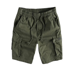 Shorts cargo pour hommes en polyester/coton en gros, écologiques, élégants, logo personnalisé, durables, design multi-poches, non tissés - Product Image 1