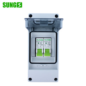 EV xe IP65 PV không thấm nước 3-Way mảng Combiner Box HT-3 1P + 1P AC ngoài trời MCB phân phối điện thiết bị chuyển mạch - Product Image 1