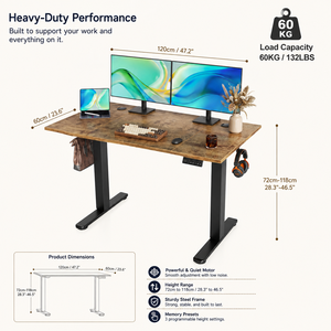 Escritorio Ergonómico Eléctrico para Oficina, <span class=keywords><strong>Mesa</strong></span> Ajustable en Altura con <span class=keywords><strong>Motor</strong></span> Único, Escritorio Inteligente con Elevación Automática - Product Image 4