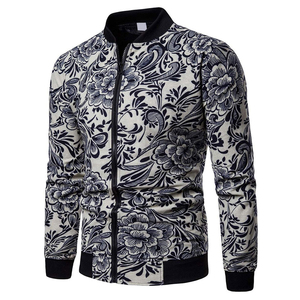 Custom Men's Winter Baseball Oversized Bomber Varsity <b>Jacket</b> High Quality Canvas Stand Collar Custom Logo Print Puff Printed - Product Image 1