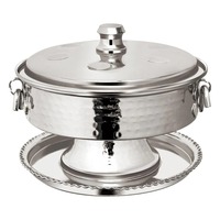 Moderne elegante gouden nikkel messing dadelkom met deksel voor gedroogd fruit, snoep, chocolade, zoetigheden, bruiloft servies, Ramadan/Eid accessoire