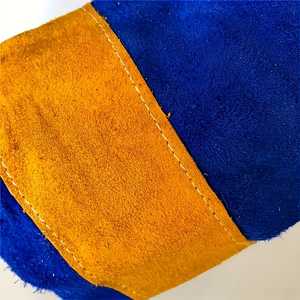 ถุงมือเชื่อมทิเก้หนังวัวประสิทธิภาพสูงทนเปลวไฟผ้าฟลีซบุโลหะป้องกันการกระเด็น - Product Image 6