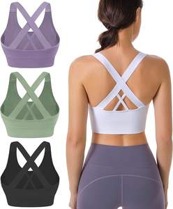 Soutien-gorge de sport pour femmes de qualité supérieure, ultra confortable, respirant, logo avant, pour la course à pied, le yoga, l'entraînement - Soutien flexible pour adultes - Product Image 5