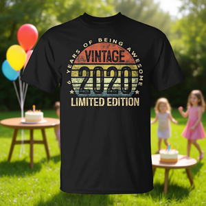 T-shirt vintage in edizione limitata per il 6° compleanno, per le celebrazioni del 6° compleanno - Product Image 3