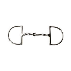 Brida de Anillo Dee para Caballo con Boquilla de Acero Inoxidable Tipo Sacacorchos y Acabado Pulido Liso para Equitación - Product Image 1
