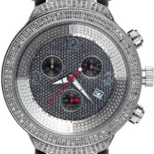 นาฬิกาโครโนกราฟสุดหรูสำหรับผู้ชายหน้าปัดใหญ่ VVS สายรัดยางเพชรจำลองสไตล์ฮิปฮอป - Product Image 2