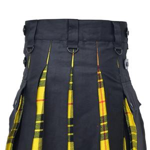 Kilt écossais noir de haute qualité, personnalisable, respirant, nouveau design, kilt traditionnel pour homme, dernier modèle, fait main, utilitaire - Product Image 5