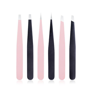 Pince à sourcils en acier inoxydable sur mesure avec pointe inclinée pince à cheveux extension de tondeuse à sourcils pour la beauté du maquillage des femmes - Product Image 2