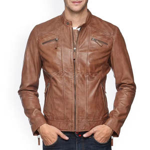 Chaqueta de Cuero Vacuno para Hombre WENZO, Fabricada en Pakistán, Invierno 2025, Alta Calidad, Resistente al Viento, Ecológica, Transpirable, con Logotipo Frontal - Product Image 3