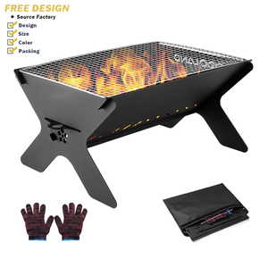 Griglia per <span class=keywords><strong>Barbecue</strong></span> Portatile da Esterno Bright Star Living, Moderna in <span class=keywords><strong>Ferro</strong></span> Verniciato a Polvere, Smontabile, con Accensione Automatica - Product Image 1