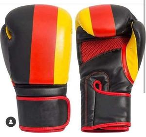 ถุงมือมวยหนัง PU สีดำสีแดงใหม่สำหรับผู้ใหญ่โลโก้ OEM ขนาด6ออนซ์12ออนซ์การฝึกศิลปะการต่อสู้มีต้นกำเนิดจากไทย - Product Image 3