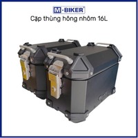 Boîte latérale en aluminium MBiker authentique de 16 L pour bagages et utilisation en moto TNH16.X0.0001