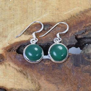 Offre Spéciale Jaipur boucles d'oreilles vert Onyx pierres précieuses bijoux 925 solide boucles d'oreilles en argent Sterling pour femmes filles balancent boucles d'oreilles en argent - Product Image 4