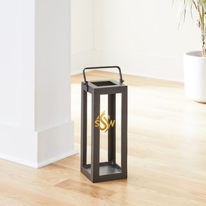 Lanterne en métal de couleur noire de qualité supérieure faite à la main et pot de bougie unique pour la décoration de la maison lanterne suspendue de décoration de mariage - Product Image 6