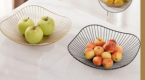 Cuencos decorativos de Metal dorado para servir frutas, gran oferta, diseño de Coral, cesta dorada de aluminio para el hogar y la decoración de mesas de boda - Product Image 3