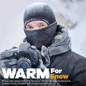 Masque de ski Balaclava Pro, coupe-vent thermique pour l'hiver, masque de ski pour moto, pour hommes et femmes, couleur lavande - Product Image 2