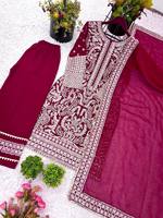 Abaya élégante indienne et pakistanaise pour femmes, robe modeste, broderie classique, costume Salwar, style Bollywood, fête Antra