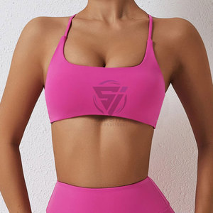 OEM Custom Manufacturers High Support Crisscross <b>Straps</b> Eco-Friendly Lightweight Stretchy Breathable Wide Binding Sports <b>Bra</b> - Product Image 4