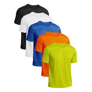 T-shirt de sport athlétique en polyester/coton pour homme, à séchage rapide, respirant, léger, pour la salle de sport et l'entraînement - Product Image 1