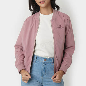 Chaqueta Bomber Lisa de Invierno para Mujer, Relleno de Algodón, Tejido de Lona Transpirable, Impermeable, Cortavientos, Ropa de Calle para Adultos - Product Image 1