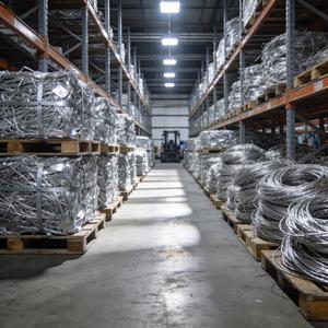 Déchets de fil d'aluminium 6063 propres, pièces de fil argenté brillant, faible contamination, prêts pour la fonte, l'usine et le moulage - Product Image 2