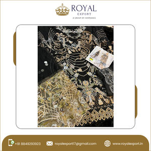 Vêtements ethniques indiens Faux Georgette avec broderie lourde et travail de diamant costume indien pakistan entièrement cousu - Product Image 2