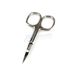 Tijera de uñas curvada para mano derecha con logotipo privado, tijera de cerámica para limas de belleza, tijeras afiladas para cutículas de acero inoxidable hechas en fábrica - Product Image 6