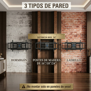 Supporto TV in Acciaio Rinforzato per TV da 23 a 65 Pollici, Braccio Doppio Inclinabile e Girevole, Distanza da 120 cm al Muro, Staffa LCD con Carrello - Product Image 3